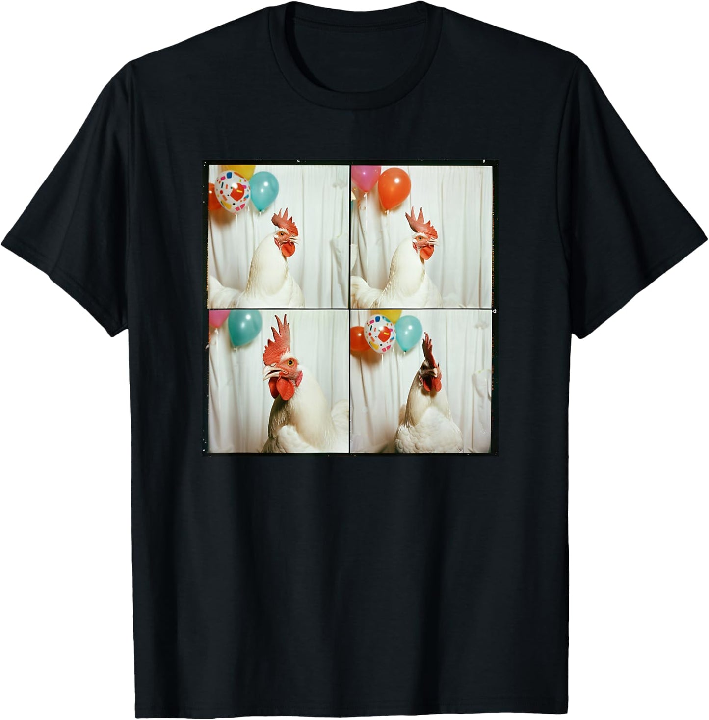 Pet Chicken Lover Farm Animal Party Funny Chicken Mom T-Shirt - T-Shirt | Black