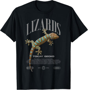 Tokay Gecko Modern Reptile Keeper Streetwear T-Shirt - T-Shirt | Black