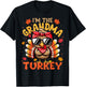 I'm the Grandma Turkey Matching 2024 Family Thanksgiving T-Shirt - T-Shirt | Black