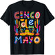 Cinco De Mayo Lets Fiesta Squad 5 De Mayo Mexican Men Women T-Shirt - T-Shirt | Black