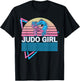 Judo Girls' Martial Arts Retro , black T-Shirt - T-Shirt | Black