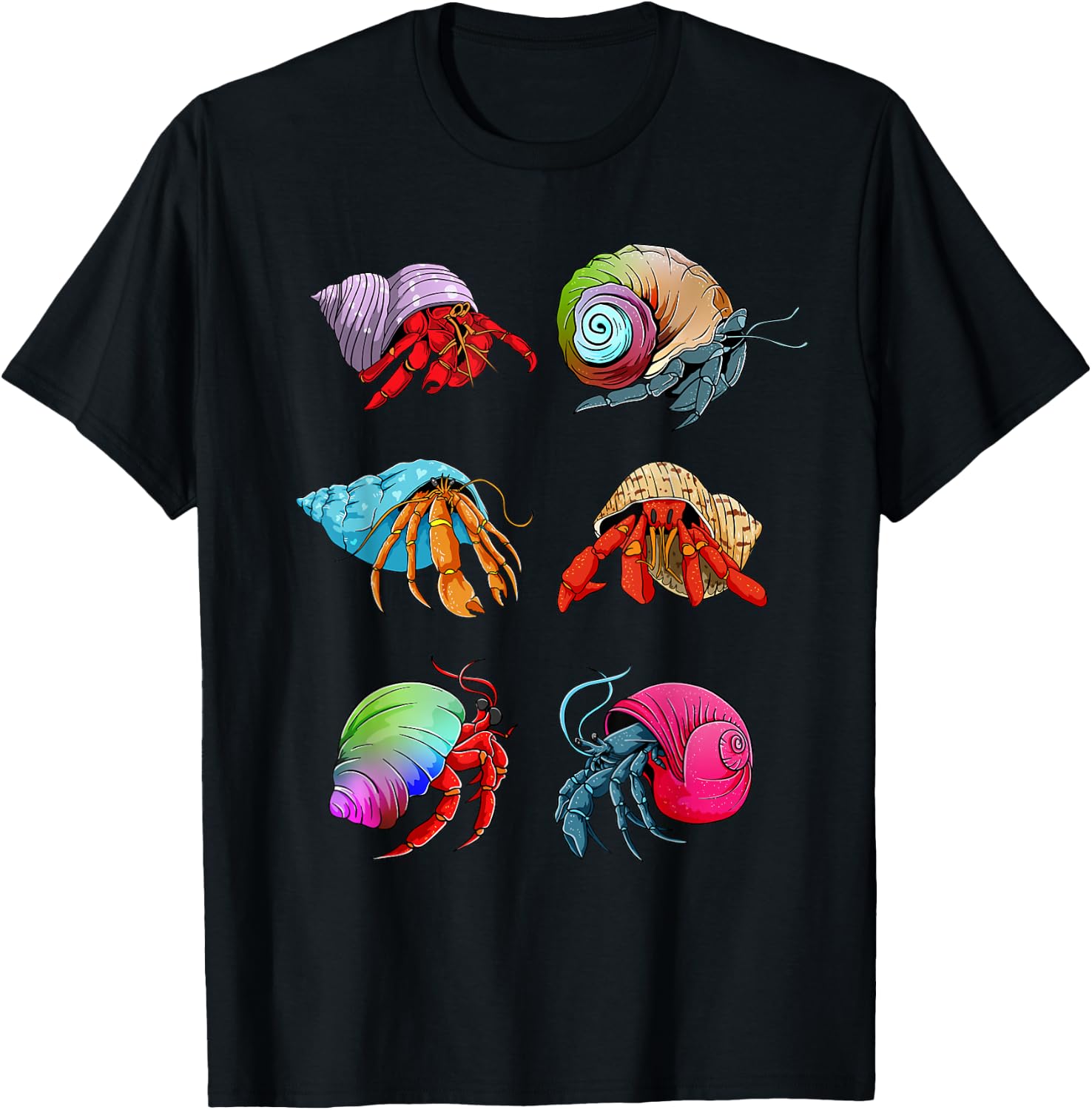 Hermit Crab Design for Hermit Crab Lovers T-Shirt - T-Shirt | Black