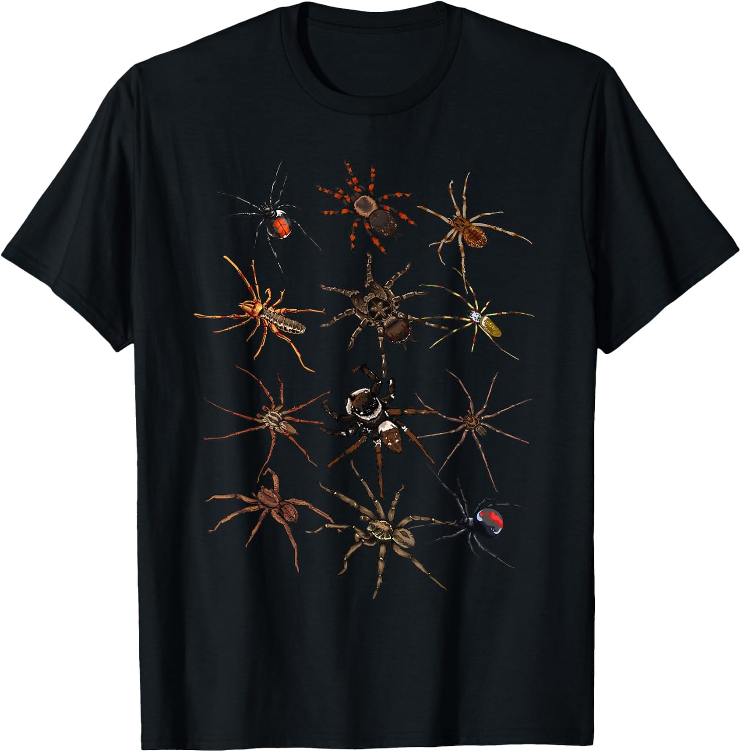 Cool Spider Women Arachnid Spooky Scary Halloween T-Shirt - T-Shirt | Black