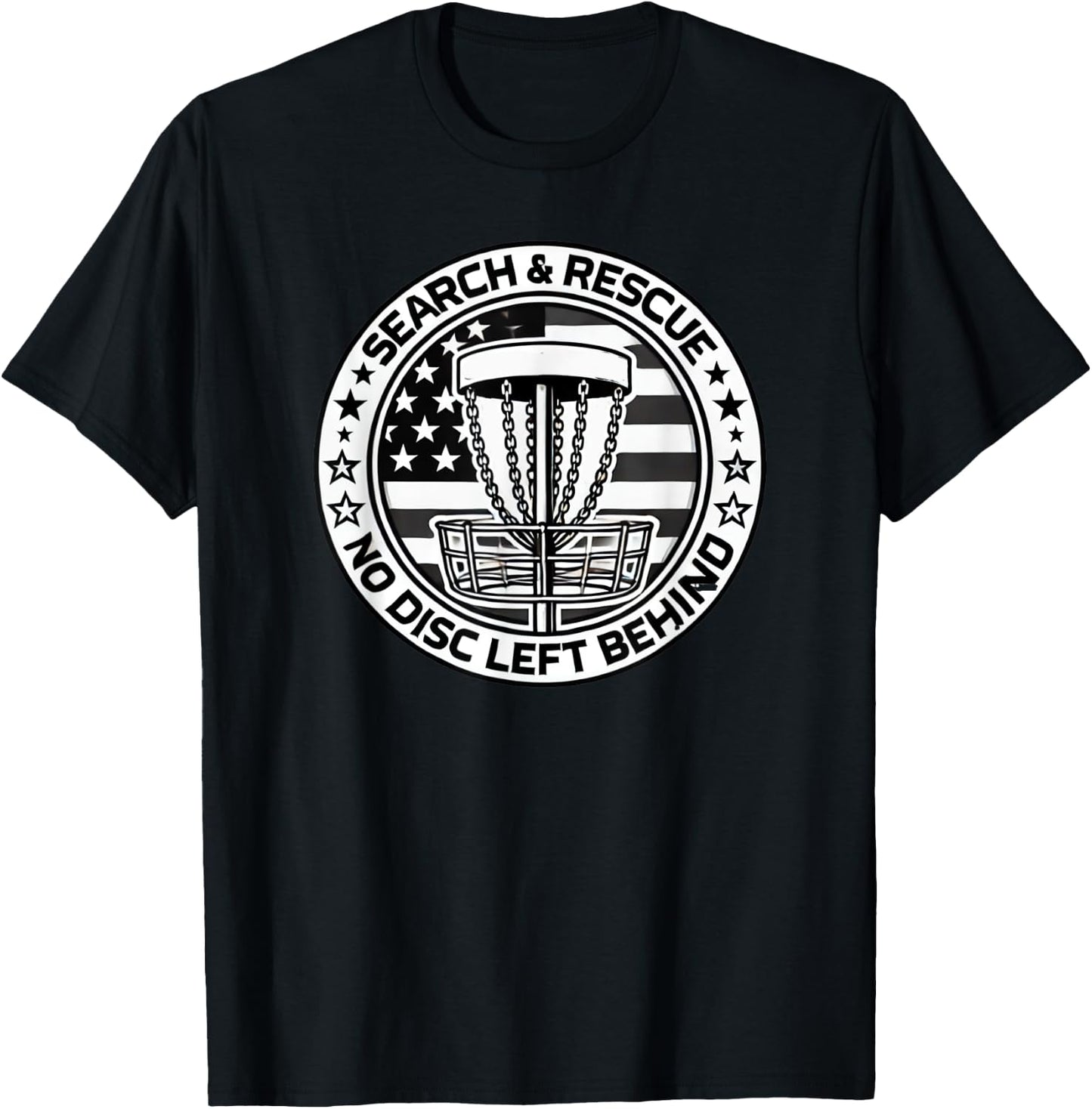 Search & Rescue - No Disc Left Behind T-Shirt - T-Shirt | Black