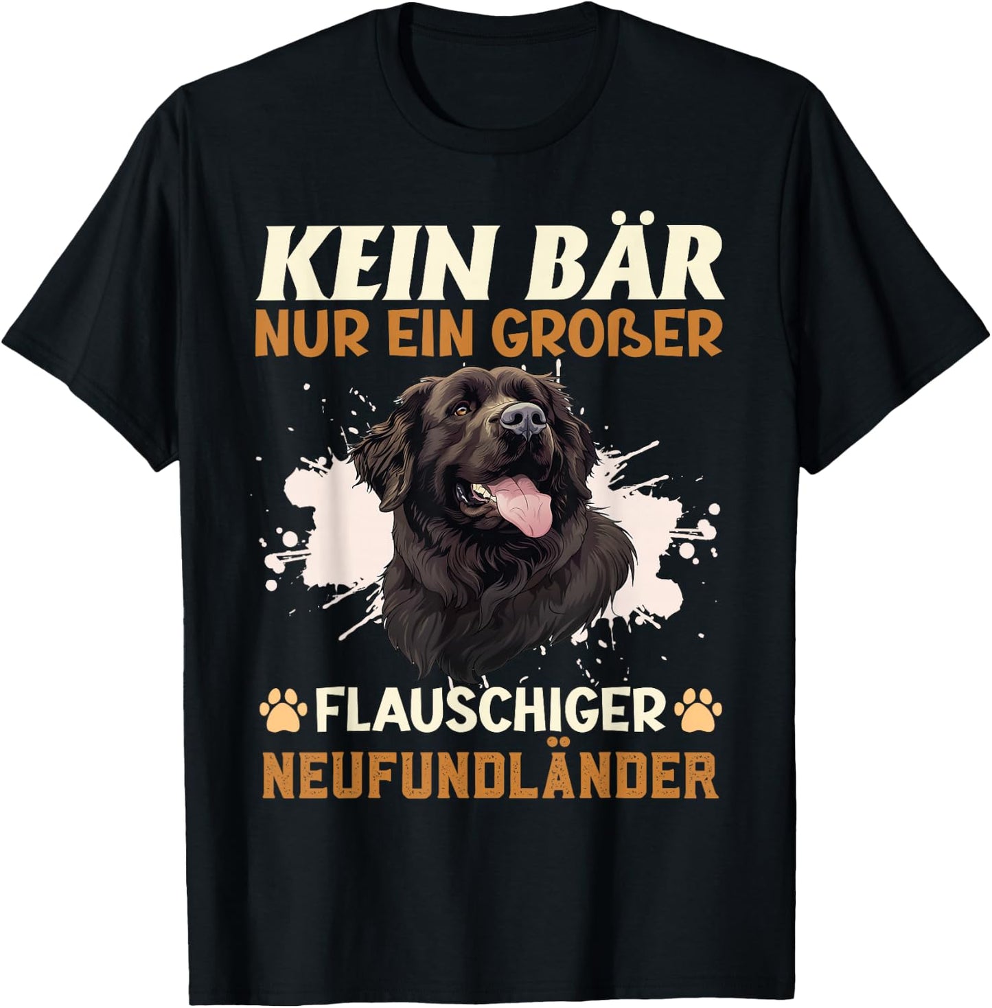 Neufundländer Hund KEIN BÄR NUR EIN GROßER NEUFUNDLÄNDER T-Shirt - T-Shirt | Black