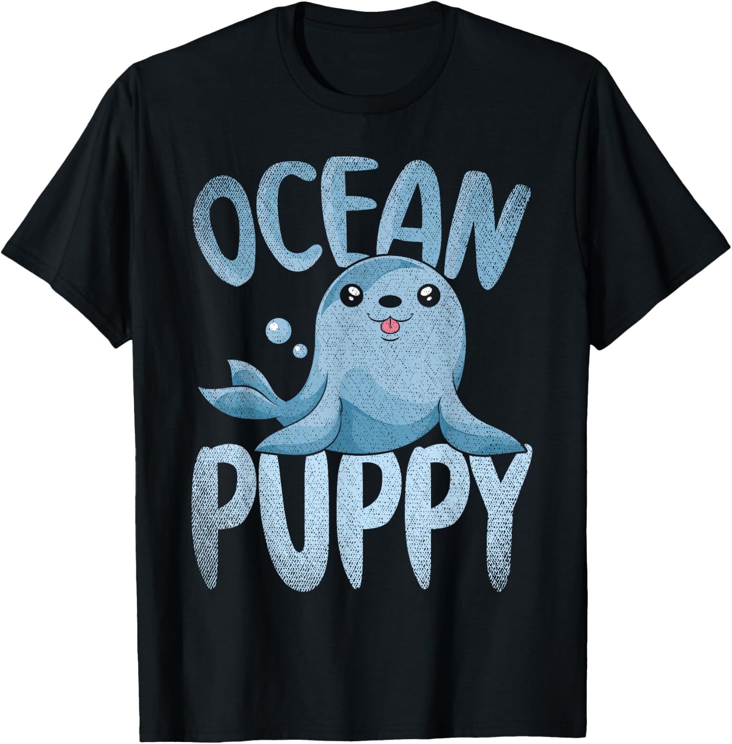 Ocean Puppy Seal Lover Zoo Animal Cute Sea Lion T-Shirt - T-Shirt | Black