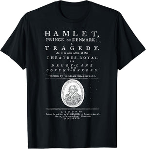 William Shakespeare Hamlet Shirt Literature Theatre Gift T-Shirt - T-Shirt | Black