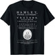 William Shakespeare Hamlet Shirt Literature Theatre Gift T-Shirt - T-Shirt | Black