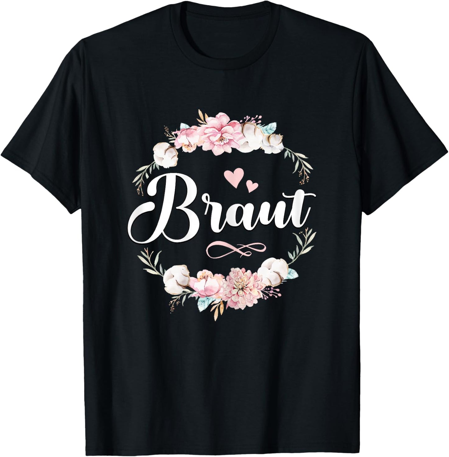 Women's Bridal JGA Women Bride Shirt Party Poltern Bridal , black T-Shirt - T-Shirt | Black