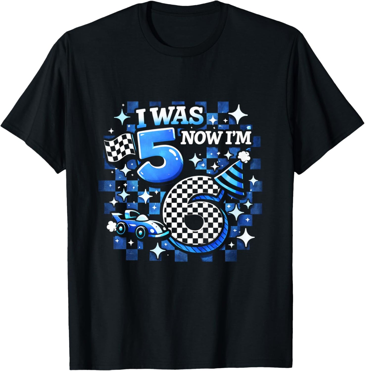 Kids I was 5 Now I'm 6 6th Birthday Birthday Boys T-Shirt - T-Shirt | Black