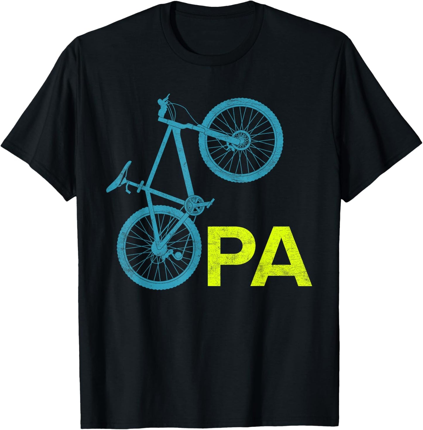 Grandpa Cycling OPA Cycling Funny cyclist T-Shirt - T-Shirt | Black