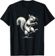 Dancing Squirrel Funny Graphic Design T-Shirt - T-Shirt | Black