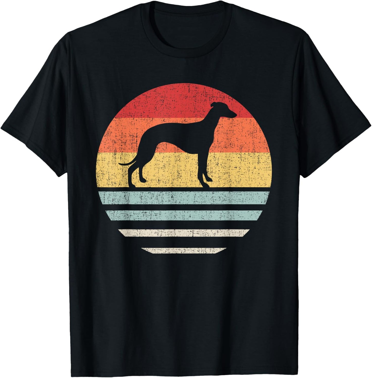 Vintage Retro Whippet Dog Mom Dad Gifts Cute Dog Lover Owner T-Shirt - T-Shirt | Black