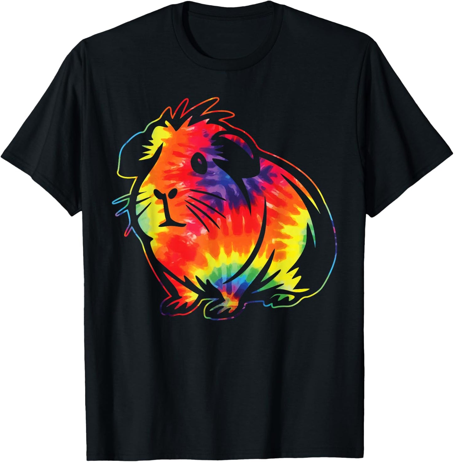 Guinea Pig Tie Dye T-Shirt - T-Shirt | Black