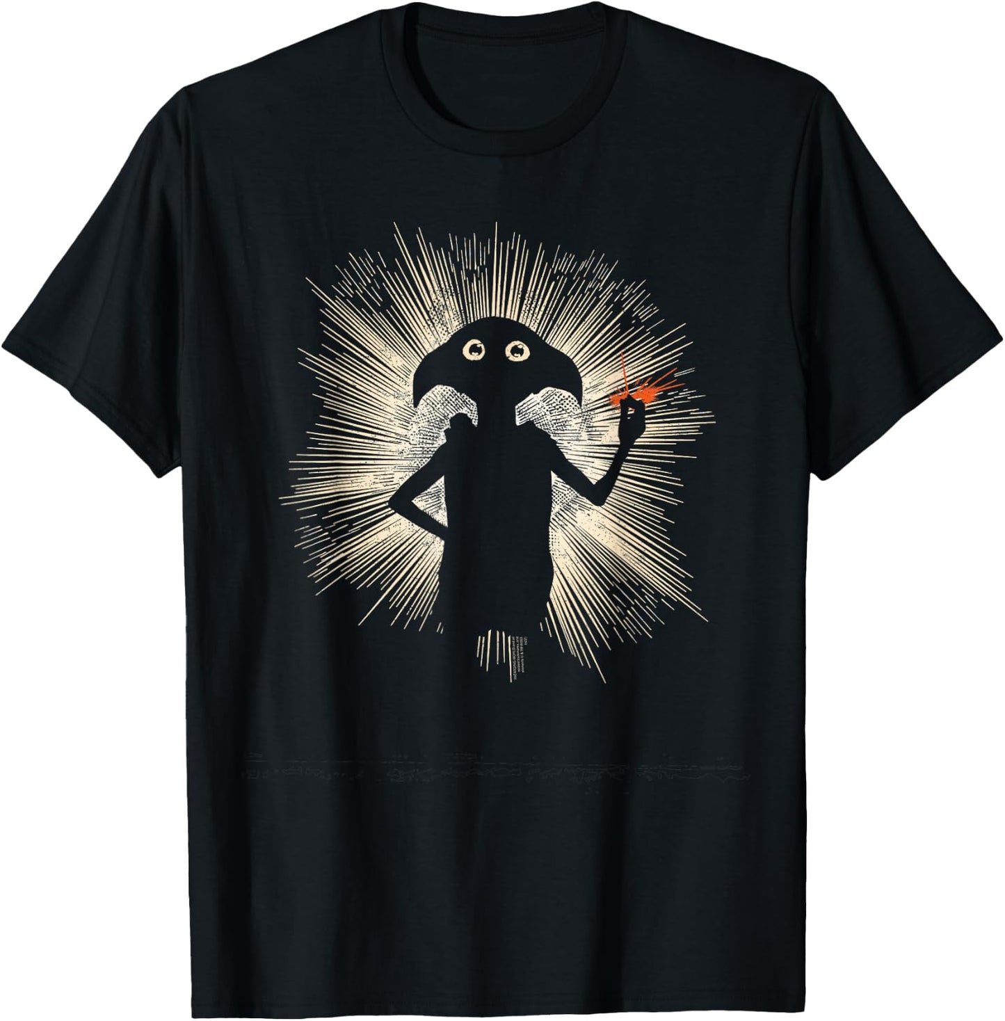 Harry Potter Dobby Silhouette T-Shirt - T-Shirt | Black