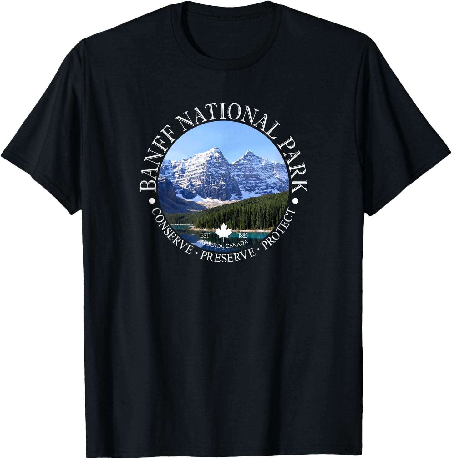 Banff National Park Conservation Gift T-Shirt - T-Shirt | Black