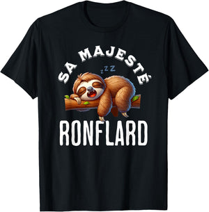 Snorer Funny Gift Man Humour Pyjamas , Black, S T-Shirt - T-Shirt | Black