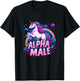 Alpha Male Unicorn Shirt - Alpha Male Unicorn T-Shirt - T-Shirt | Black