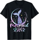 Mermaid Sister Birthday Mermaid Girl Beach Mermaid Tail T-Shirt - T-Shirt | Black