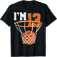 13th Birthday Shirt Boys Basketball 13 Year Old Teenager T-Shirt - T-Shirt | Black