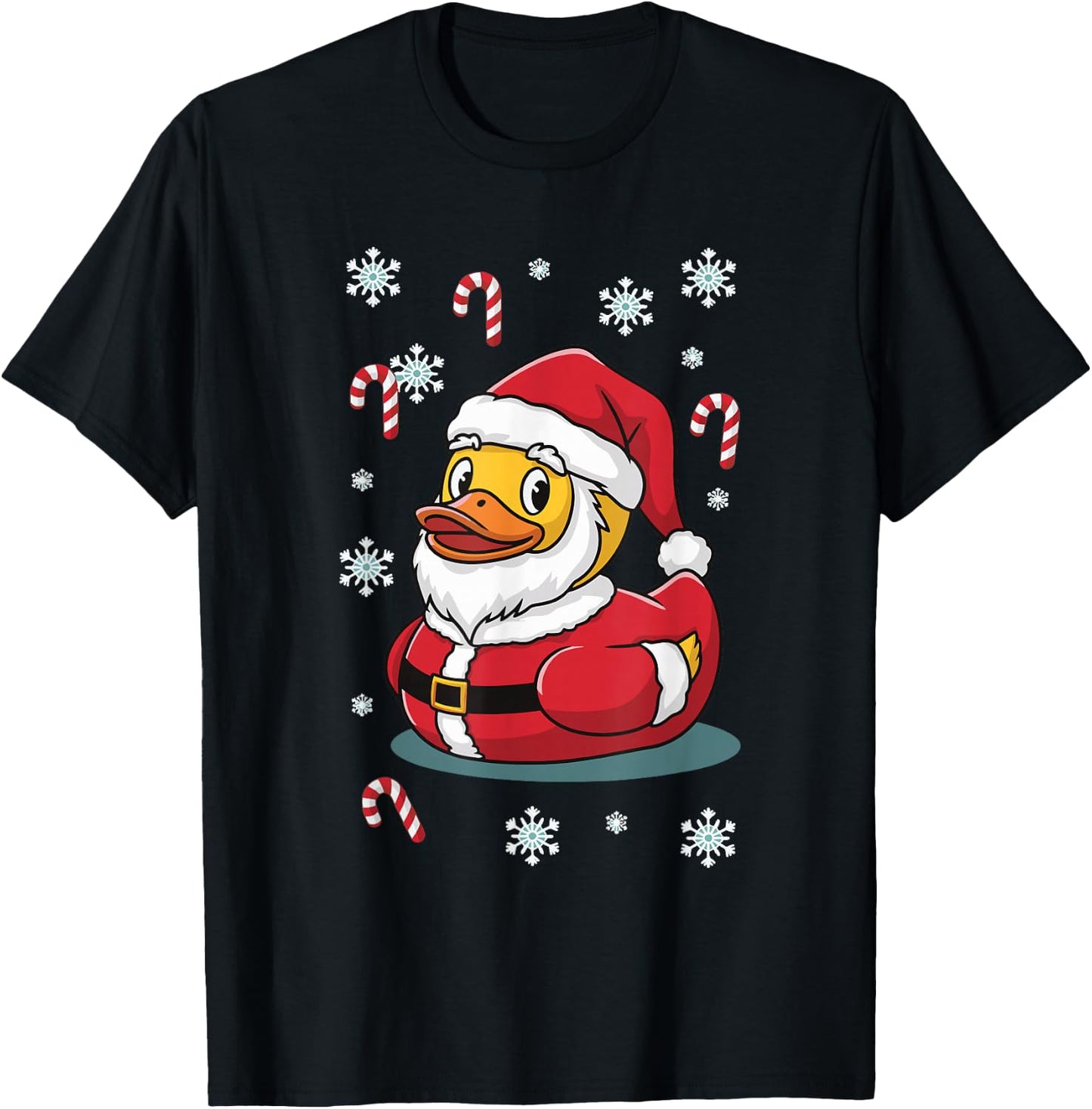Rubber Duck Christmas T-Shirt - T-Shirt | Black
