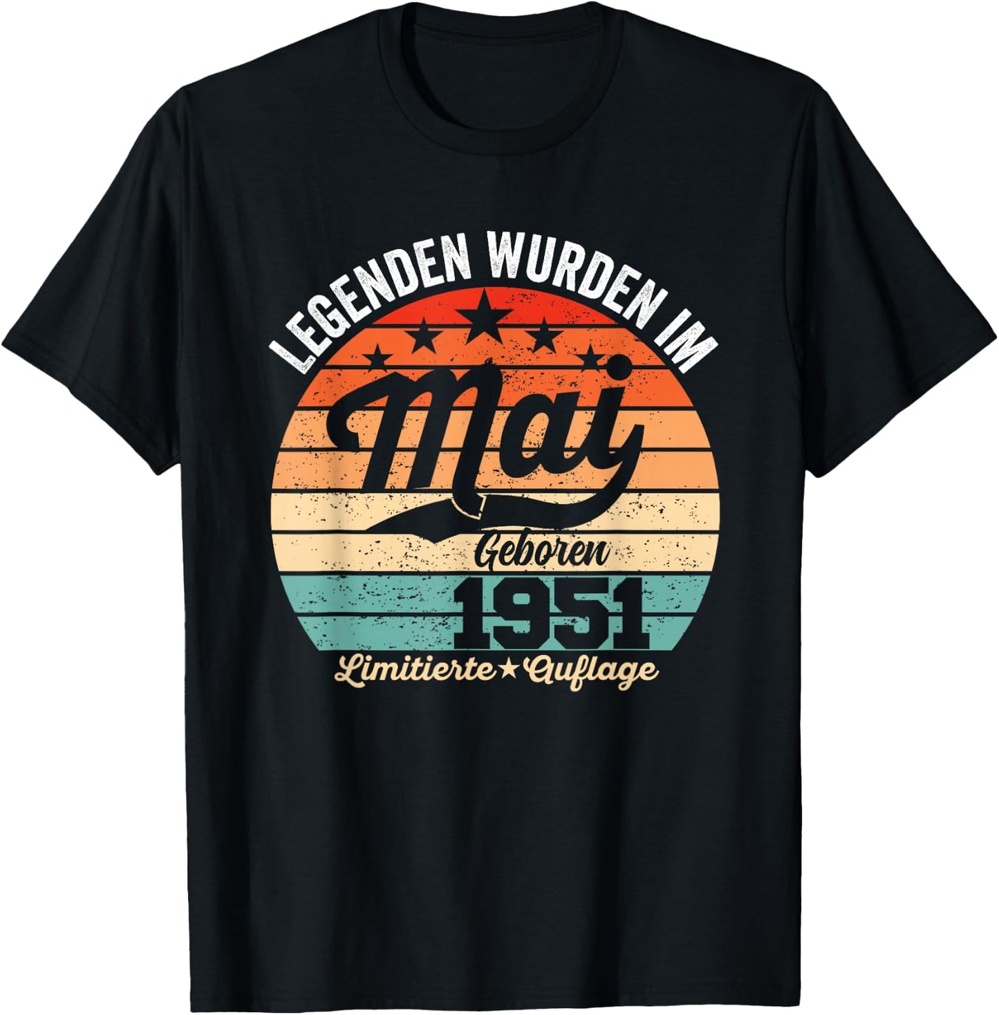 75. Geburtstag Geschenk Mann Legenden Sind Im Mai 1951 T-Shirt - T-Shirt | Black