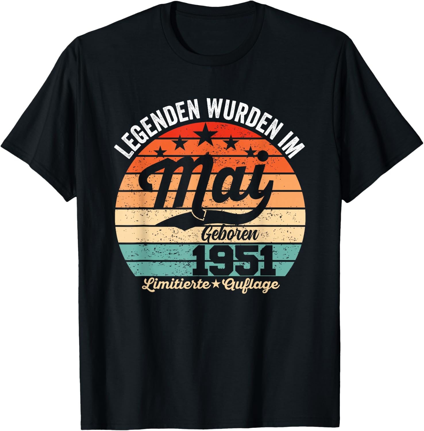 75. Geburtstag Geschenk Mann Legenden Sind Im Mai 1951 T-Shirt - T-Shirt | Black
