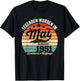 75. Geburtstag Geschenk Mann Legenden Sind Im Mai 1951 T-Shirt - T-Shirt | Black