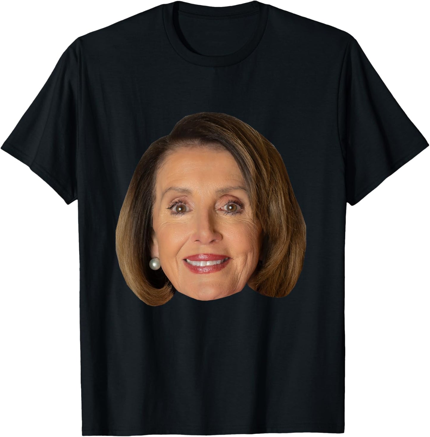 Nancy Pelosi Face T-Shirt - T-Shirt | Black