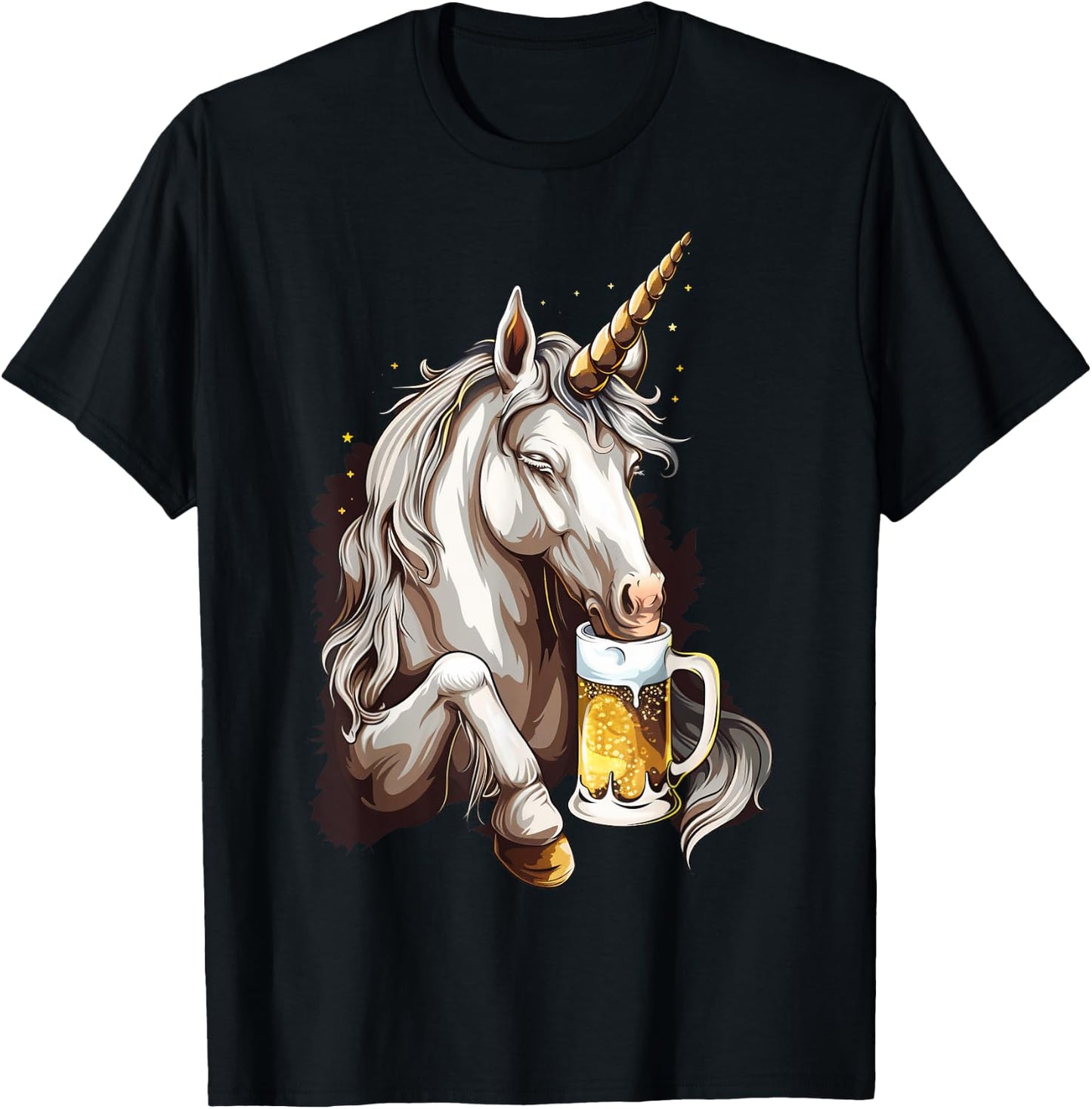 Beer Unicorn T-Shirt - T-Shirt | Black