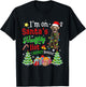 Labrador Dog On Santa's Naughty Funny List Xmas Women Kids T-Shirt - T-Shirt | Black