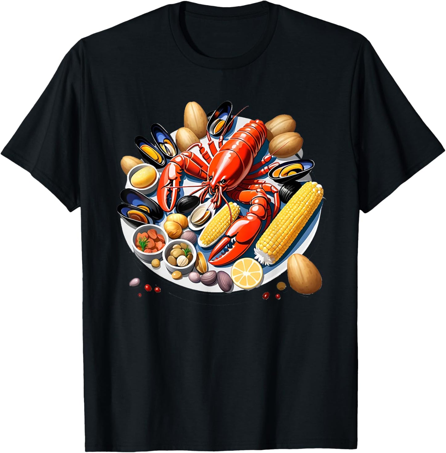 New England Shell Cake T-Shirt - T-Shirt | Black