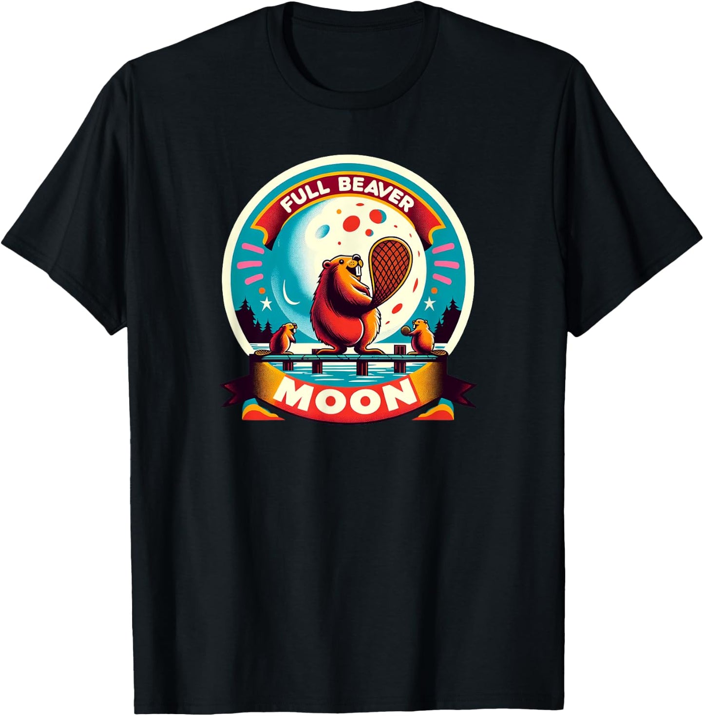 Full Beaver Moon T-Shirt - T-Shirt | Black