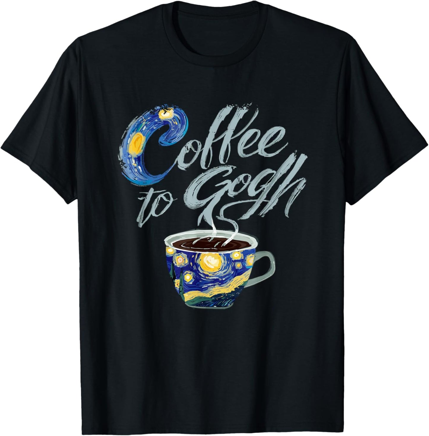 Coffee to gogh T-Shirt - T-Shirt | Black