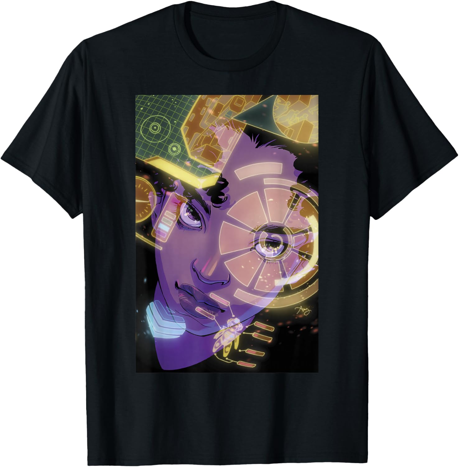 Marvel Ironheart Portrait Poster T-Shirt - T-Shirt | Black