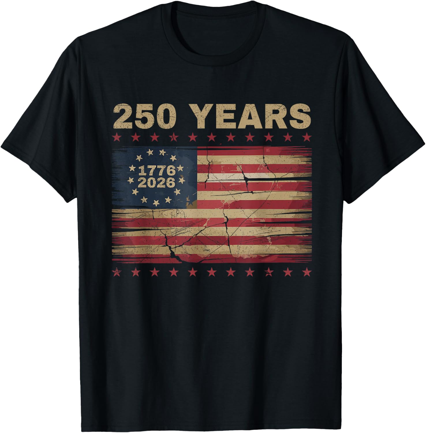 250th Anniversary USA T-Shirt - T-Shirt | Black