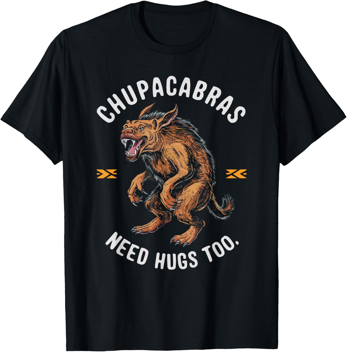 Chupacabra Legendary Creature Mythical Beast Cryptozoology T-Shirt - T-Shirt | Black