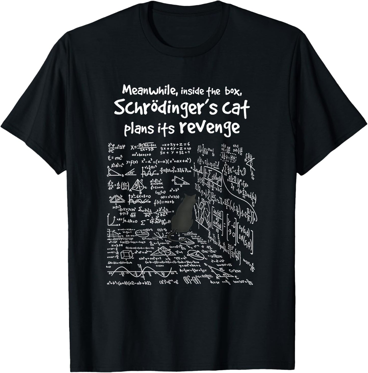 In der Zwischenzeit Plans Schrödinger's Cat Her Revenge , black T-Shirt - T-Shirt | Black