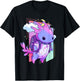 Cute Pastel Goth Space Galaxy Axolotl Nu Goth Aesthetic T-Shirt - T-Shirt | Black