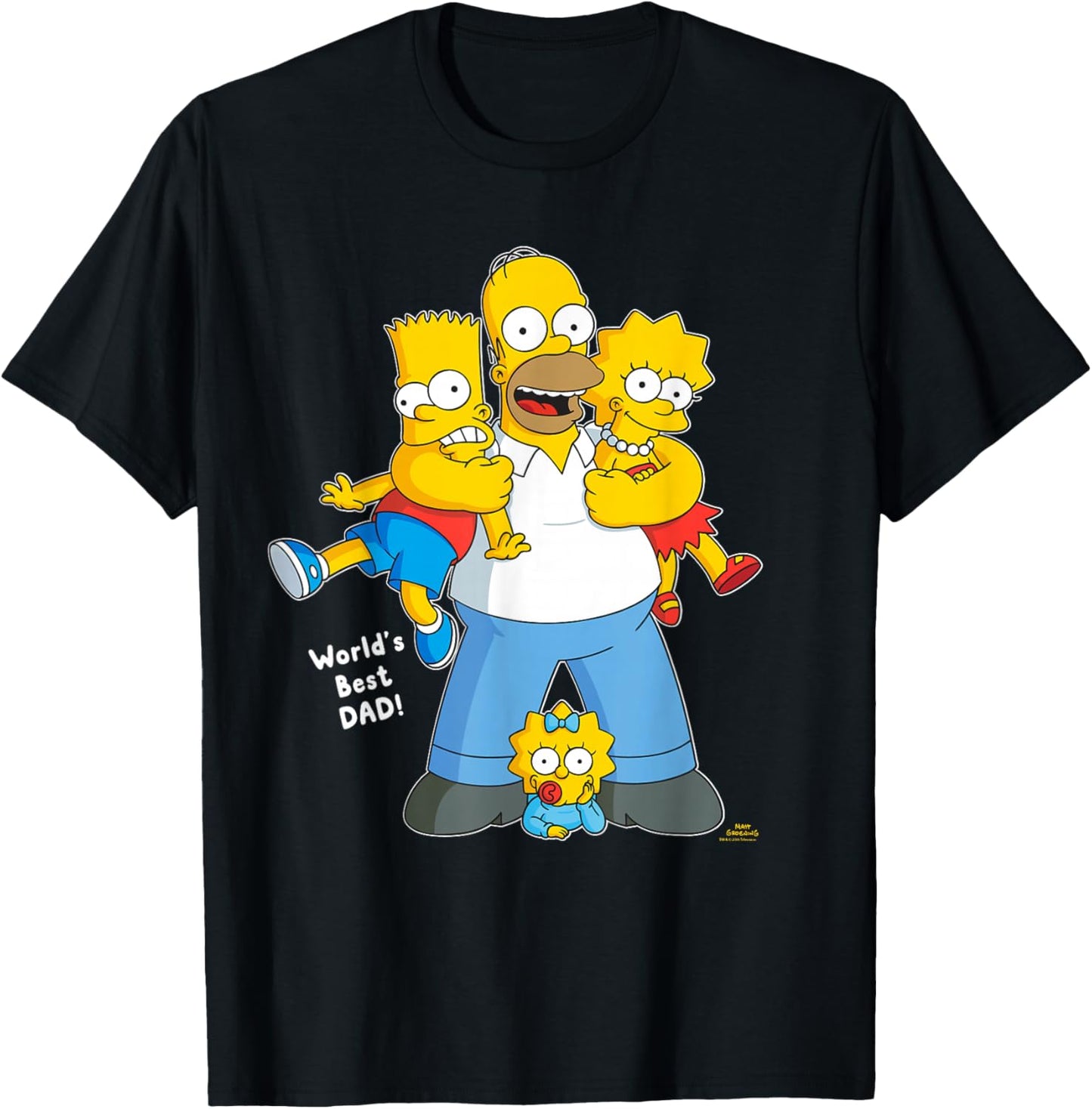 The Simpsons Homer Simpson World's Best Dad Father's Day T-Shirt - T-Shirt | Black