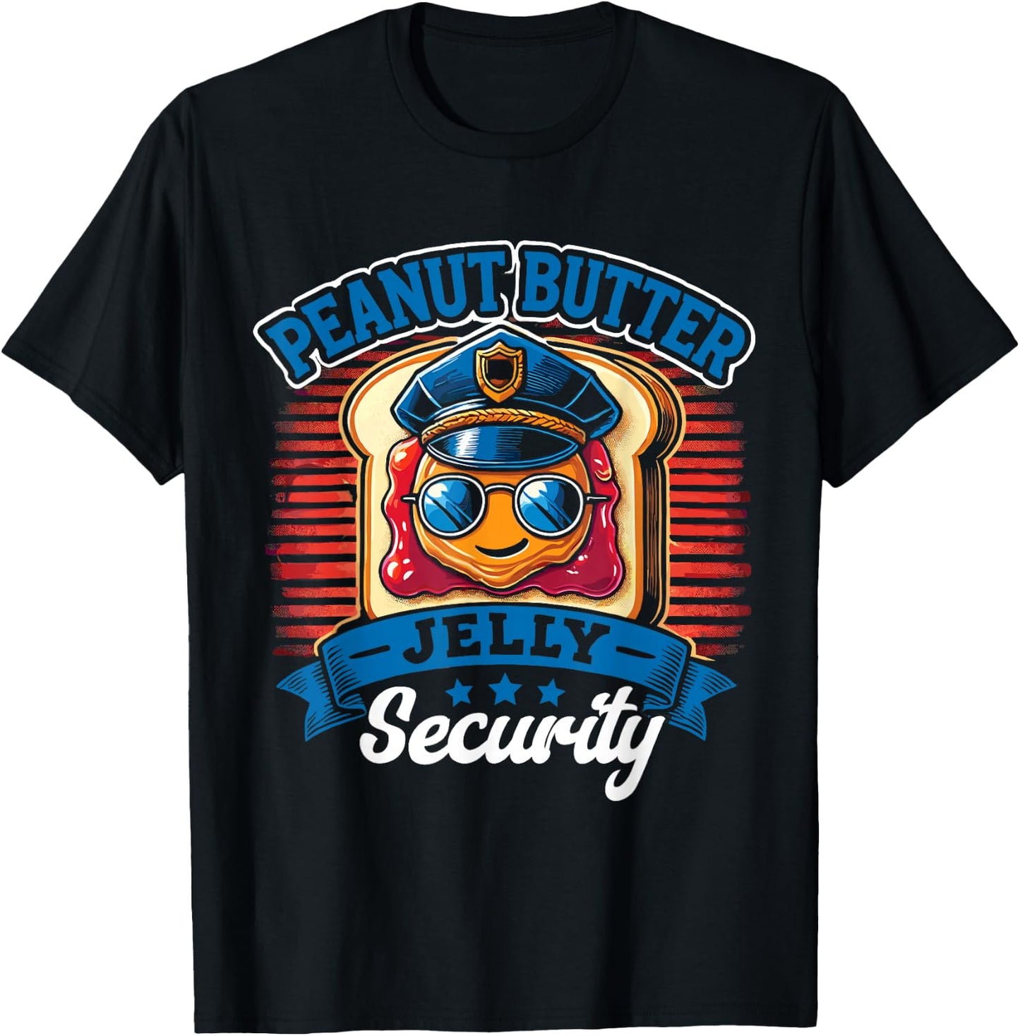 Peanut Butter Jelly Security T-Shirt - T-Shirt | Black