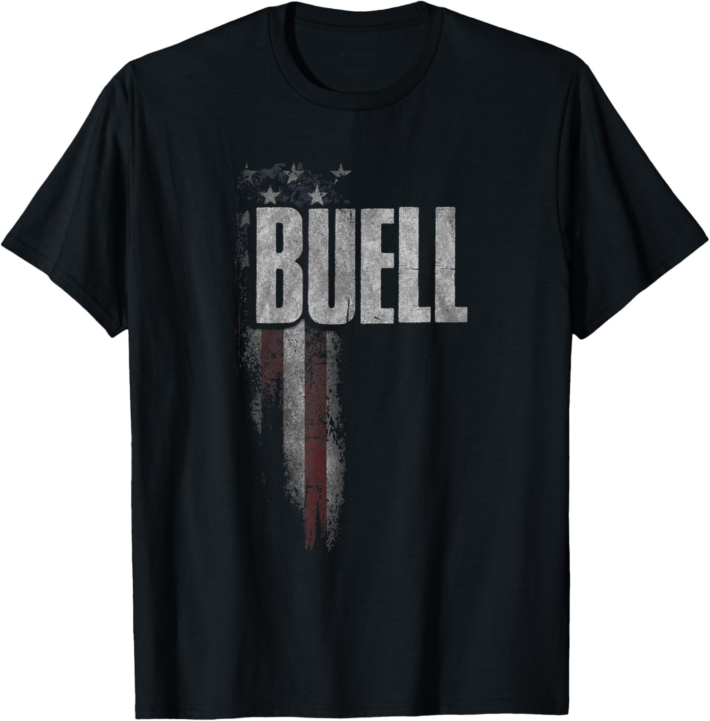 Buell Family American Flag T-Shirt - T-Shirt | Black