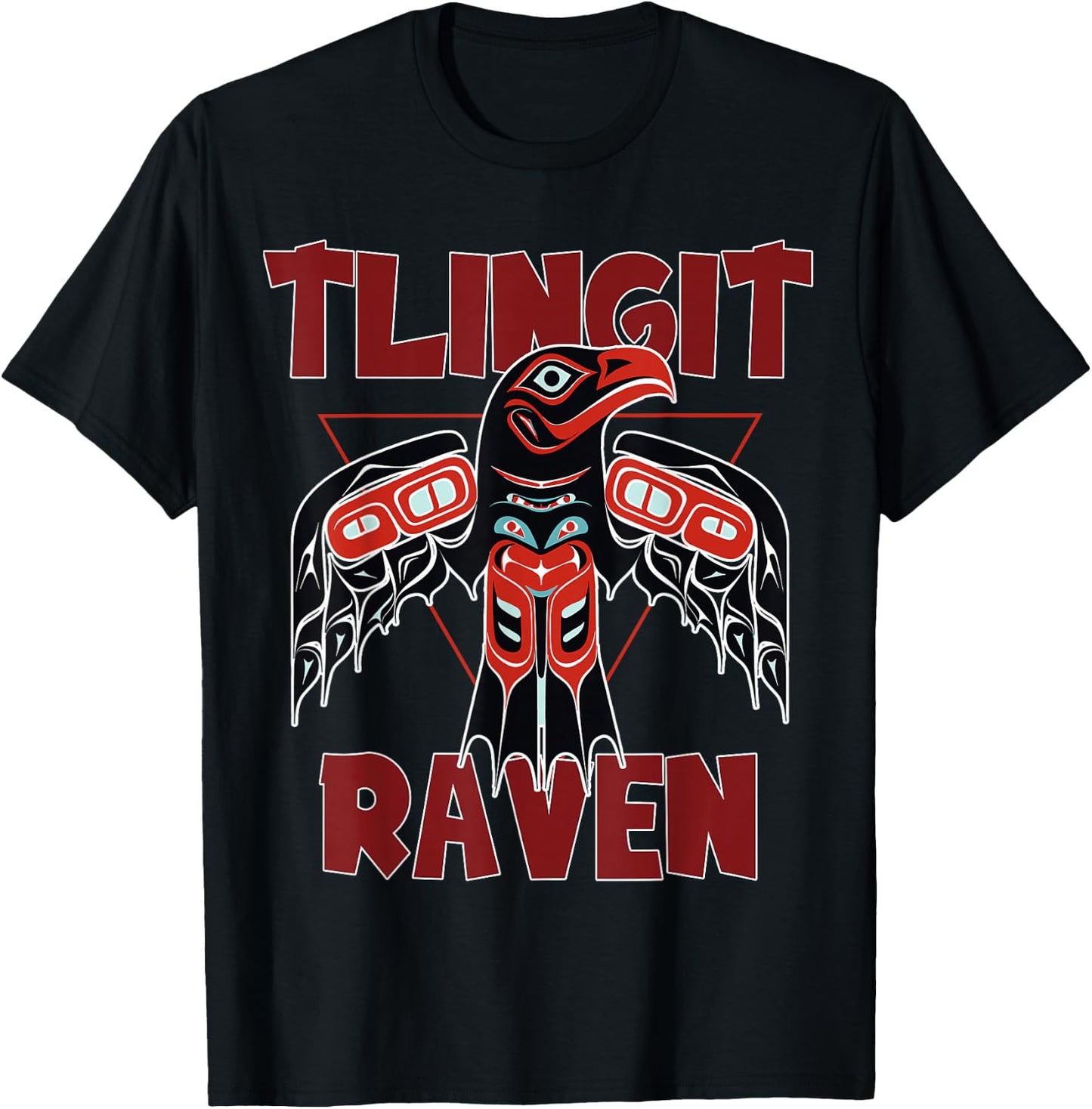 Alaska Tlingit Shirt for Native Raven Totem T-Shirt - T-Shirt | Black