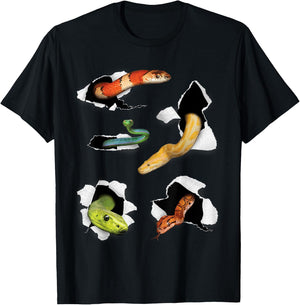 Snake Lover, Reptile Lover, Snake Owner, Snake T-Shirt - T-Shirt | Black