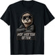 Funny Hot Hotter Otter Otterliebe , black T-Shirt - T-Shirt | Black