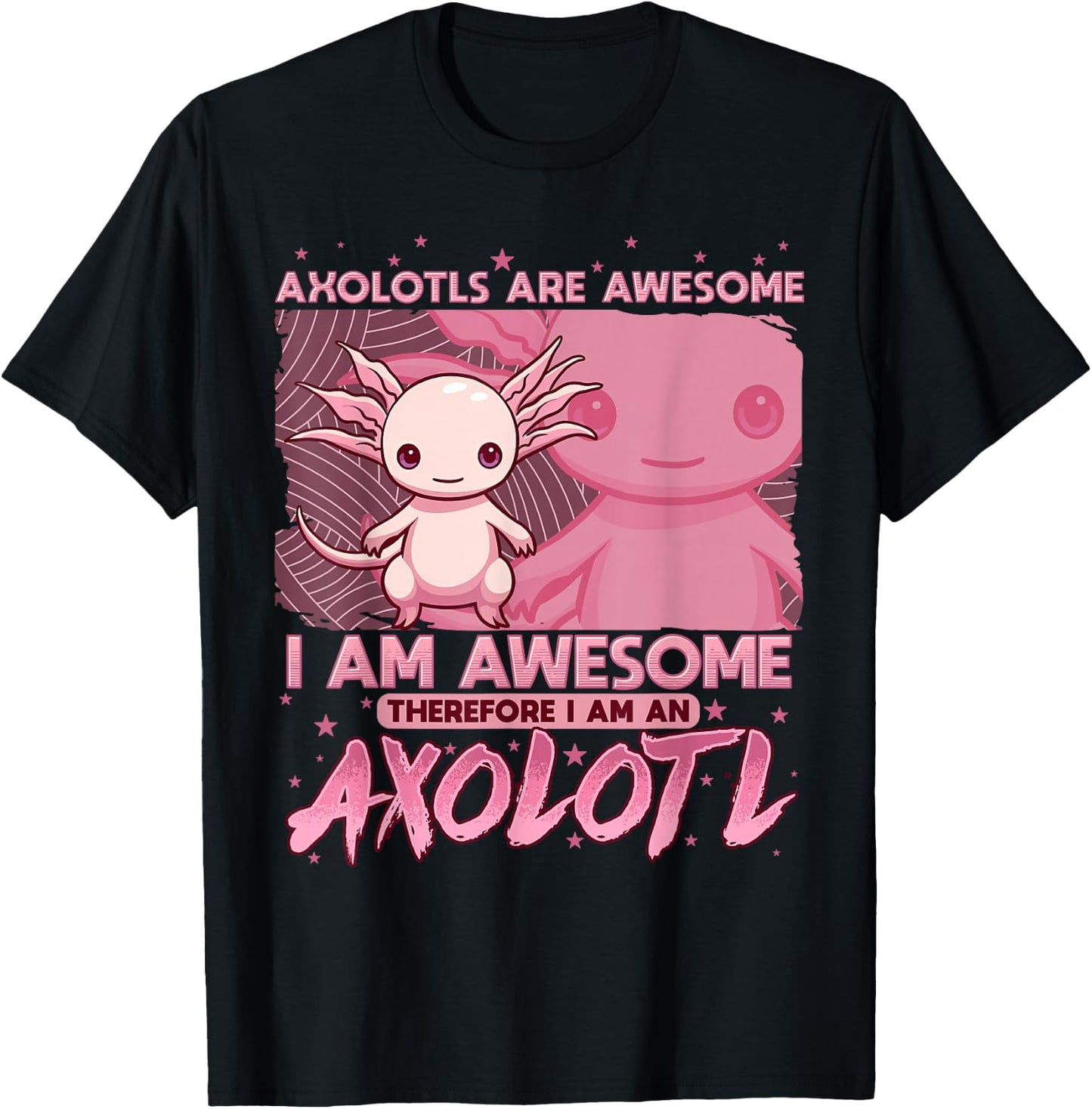 Axolotl Shirts For Girls Boys Kids Cute Axolotls Are Awesome T-Shirt - T-Shirt | Black