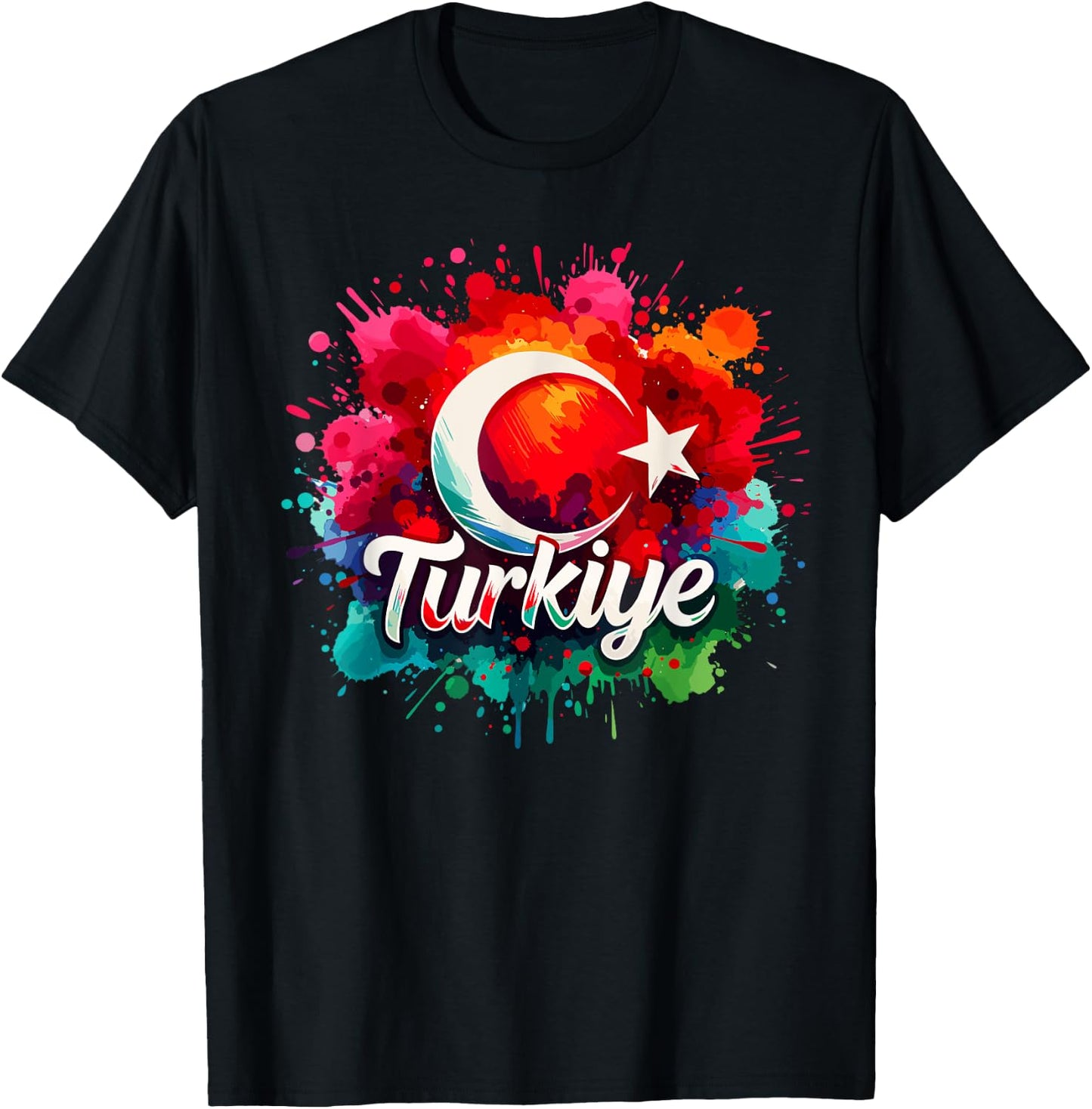 Turkey Flag Turkiye T-Shirt - T-Shirt | Black