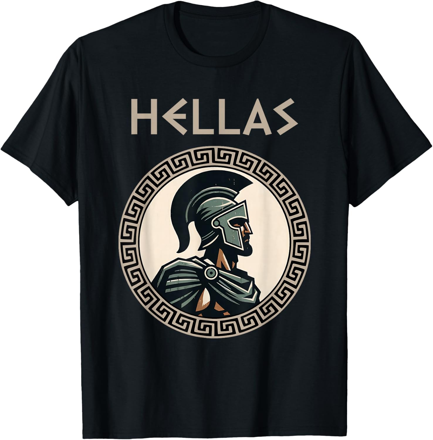 Hellas, griechischer Hoplit, Geschichte des antiken T-Shirt - T-Shirt | Black