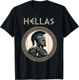 Hellas, griechischer Hoplit, Geschichte des antiken T-Shirt - T-Shirt | Black