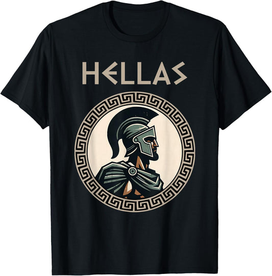Hellas, griechischer Hoplit, Geschichte des antiken T-Shirt - T-Shirt | Black